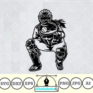 Softball Girl Svg | Softball Catcher Svg | Catcher Svg | Softball Player Svg | Softball Team | Pitcher Clipart | Softball Shirt | Png Dxf