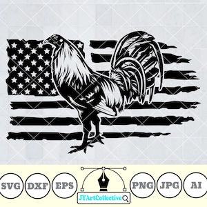 US Cockfighting Svg | Chicken Rooster Svg | Cockfight Svg | Fighting Rooster Svg | Cockfighting Shirt | Rooster Clipart | Png Dxf Eps Jpeg