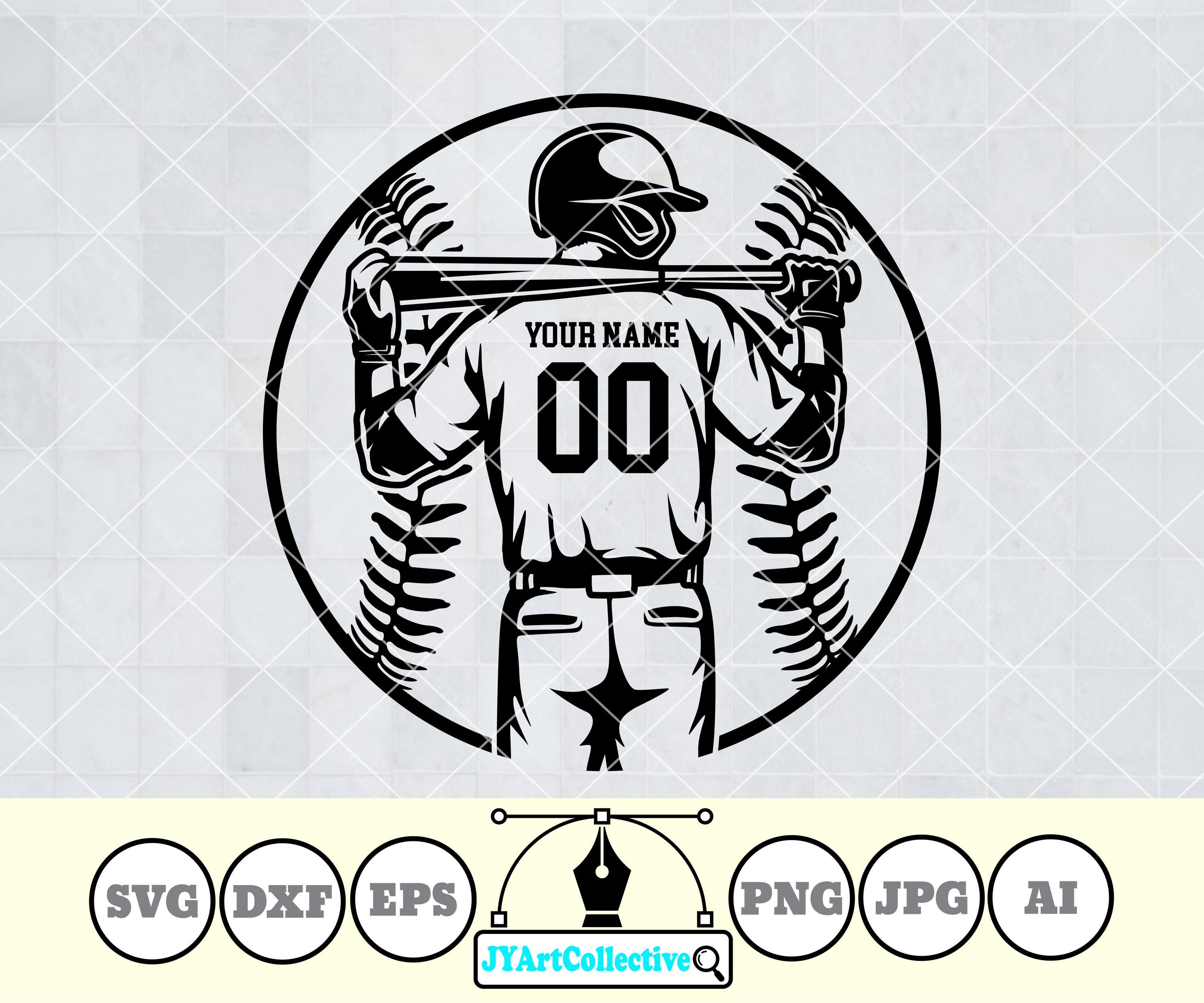 Personalized Name | Baseball Svg | Baseball Dad Svg | Baseball Player Svg | Baseball Team  | Baseball Clipart | Baseball Shirt | Png Dxf Eps