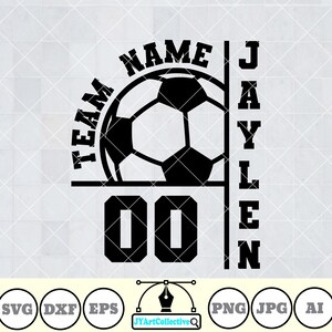 Personalized Soccer Team Name SVG Template | DIY Shirt Design (Digital Download)