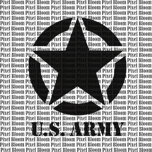 US Army SVG PNG Dxf Military Emblem American Soldier Patriotic Clipart Digital Download for Cricut Silhouette Sublimation Vinyl