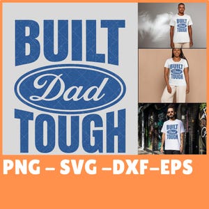 Gebouwd vader Stoere SVG PNG DXF Vaderdag Digitaal ontwerp voor Cricut Shirts Mokken Stickers Kaarten Vinyl Ambachten