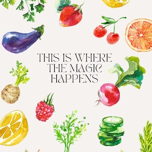 This is Where the Magic Happens Kitchen Wall Art Poster