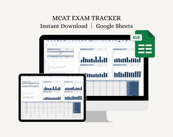 MCAT Exam Prep Tracker: Automatisierte Fortschrittsmessung (Digitaler Download)