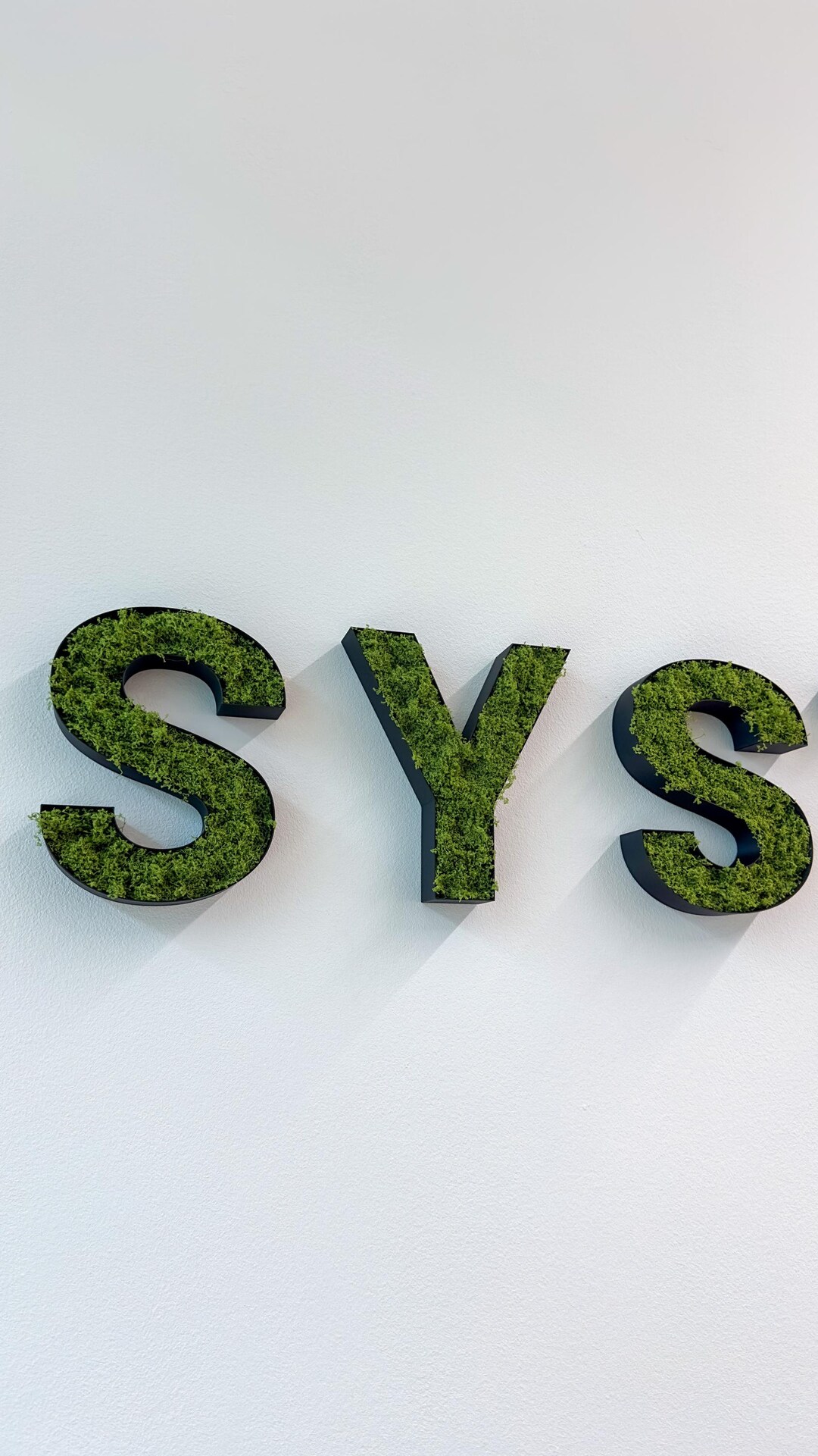 Moss Lettering Moss Letters 20 Cm / 10 Cm | 3D Printed With Artificial Moss ...