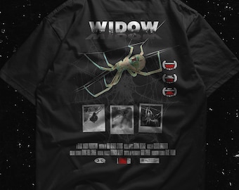 Camiseta con póster de película Spider, camiseta Spider de gran tamaño, camiseta Spider gótica, camiseta de terror oscuro, colores cómodos, camiseta gótica de gran tamaño, camiseta gótica