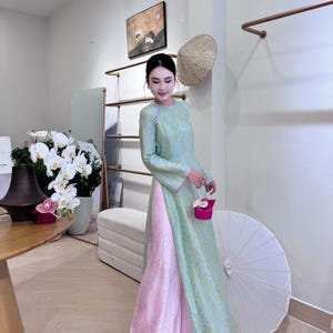 Silk Ao Dai- Áo Dài Lụa Tơ Tằm Hà Đông - Quần Lụa Tơ Tằm Hà Đông