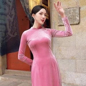 Pink Velvet Dress 2xl - Etsy