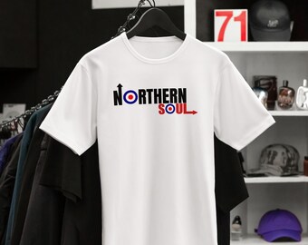 Northern Soul 'Keep The Faith' – T-Shirt Donna In Cotone 100%, Stampa Resistente, Rosa, Taglia 44