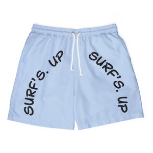 Sunset Beach unisex zwemshort, zwembroek voor heren en dames, zomervakantiekleding, strandkleding met zon- en zandontwerp
