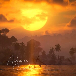 Sunset Aesthetic Computer Wallpaper 4K Desktop Background Laptop PC Tablet Digital Download