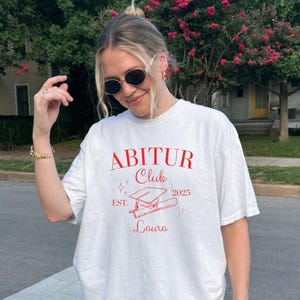 Abschluss T Shirt, T Shirt Abitur, Abi Shirt, Abi 2025, Abi Shirt bedrucken, personalisierte Abschluss  T Shirts, Geschenk Schulabschluss