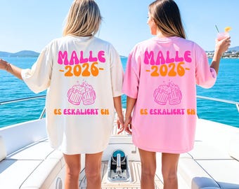 Mallorca shirt, it's bound to escalate anyway, back print, Mallorca 2026, Mallorca T-shirt, personalized, Mallorca shirts, beer shirt, drinking T-shirt, group shirt