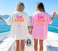 Hen party T-shirt, hen party shirts, pink and orange hen party shirts, back print, team, bride shirt with name, hen party for women, group T-shirt, wedding