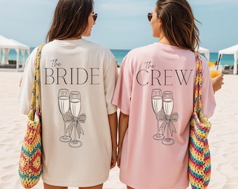 JGA Shirt, Junggesellenabschied Shirts, JGA Shirts beige, Bride, Team, Braut Shirt, JGA Frauen, Gruppenshirt, Hochzeit T-Shirt, Brautparty