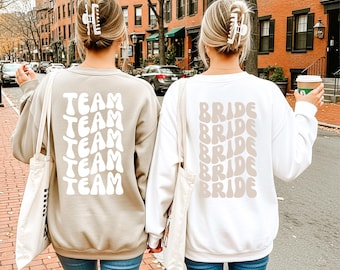 Bride sweater, hen party sweater, team bride sweater, crew sweater, hen party, wedding, gift, bridesmaid, hen party women, group, engagement