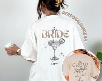 Hen party T-shirt, hen party shirts, personalized, bride, team T-shirt, bride shirt, hen party women, group T-shirt, back print, crew