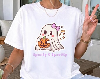 Women's Halloween Shirt, Funny Halloween Outfit, Autumn Trend, Spooky Shirt, Halloween T-Shirt, Halloween Outfit, Autumn T-Shirt, Pink