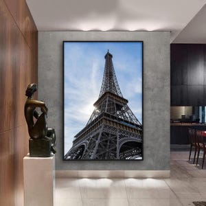 Arte mural de la Torre Eiffel, impresión en lienzo de la Torre Eiffel, póster de la Torre Eiffel, regalo en lienzo de la Torre Eiffel de París, lienzo de la Torre Eiffel