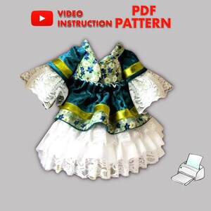dress pattern for a cute bunny (54 cm) + easter basket tutorial – a wonderful addition to your bunny family!. digital Easter tutorial