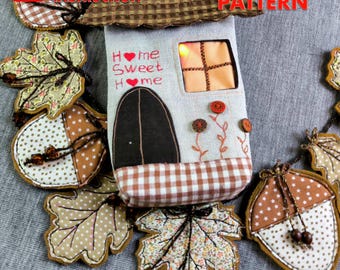PDF Pattern Autumn Garland for Home Décor gift tutorial gift ideas.