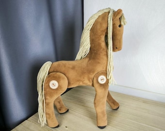 PDF Sewing Pattern – Horse Plush Toy (33×22 cm / 13"×8.7") | A4 Format | Instant Download + Full YouTube Video Tutorial