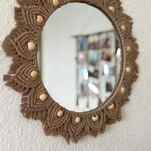 Macrame mirror/ Boho/ Wall decoration/ Mirror