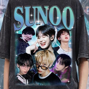 Comfort Colors® Limited Retro Sunoo 90s Shirt, Enhypen Fan Tees, Sunoo Vintage Shirt, Walk The Line World Tour 2025, Kpop Merch Gift PSD361