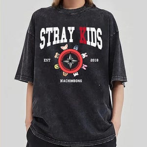 Comfort Colors® Stray Kids Nachimbong Embroidery Shirt, Stray Kids Est Shirt, SKZ Domiate World Tour, Stray Kids Concert Outfit ESD486.DT
