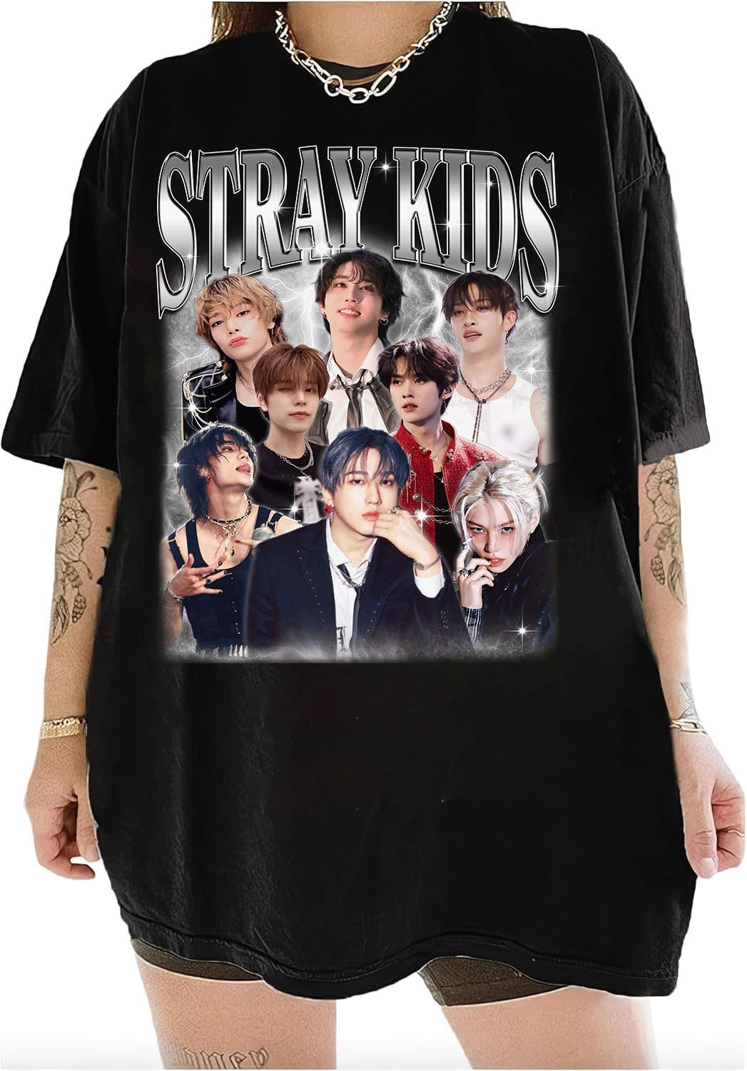 Comfort Colors® Stray Kids Retro 90s Bootleg T-shirt, Stray Kids