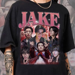 Comfort Colors® Limited Jake Kpop Tshirt Vintage Shirt, Jake Fan Tees, Jake Retro 90s Shirt, Jake Gift Merch, Kpop Gift For Birthday PSD358