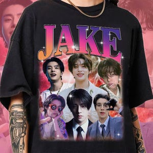 Comfort Colors® Limited Retro Jake 90s Shirt, Enhypen Fan Tees, Jake Vintage Shirt, Walk The Line World Tour 2025, Kpop Merch Gift PSD359