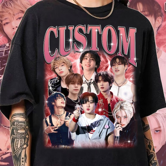 CUSTOM YOUR Own Kpop Shirt Idea Here, Custom Kpop Bootleg Tee for her, Insert Your Design, Personalized shirt, Customized design PSDD20.C