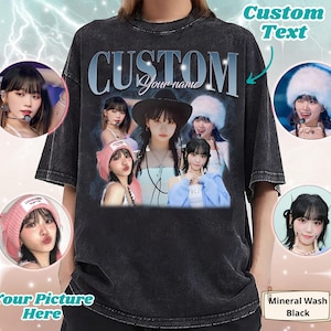 Comfort Colors® Limited, t-shirt Kpop Bootleg personnalisé, personnalisé avec photo rétro des années 90, t-shirt Kpop ici, insérez votre motif, PSDD06.C
