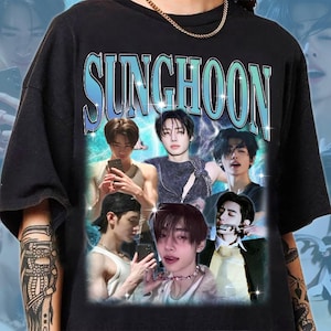 Comfort Colors® Limited Retro Sunghoon 90s Shirt, Enhypen Fan Tees, Sunghoon Vintage Shirt, Walk The Line World Tour 2025, Kpop Merch PSD362