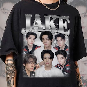 Comfort Colors® Limited Retro Jake 90s Shirt, Enhypen Fan Tees, Jake Vintage Shirt, Walk The Line World Tour 2025, Kpop Merch Gift PSD360