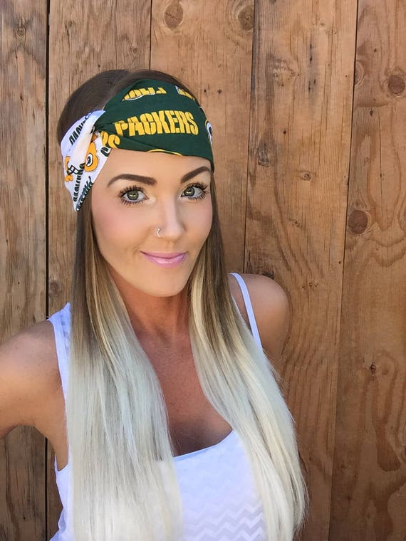 Green Bay Packers Pinup Style Turban Headband Hair Band Etsy