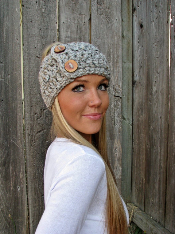 Lamb's Wool Grey Marble Wrap Headband Hair Accessory Band Etsy