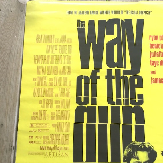 Vintage Movie Poster The Way Of The Gun Benicio Del Torro Ryan Etsy