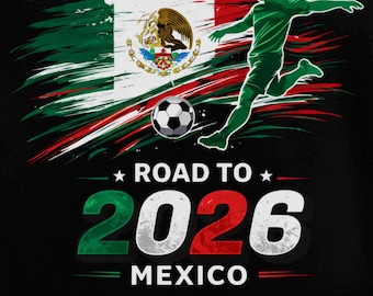 World Cup 2026 Mexico PNG, Soccer Fan Art (Digital File)