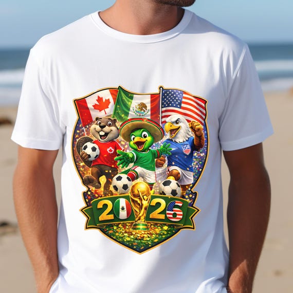 2026 Soccer Fan PNG, USA Canada Mexico Football Graphic, Tournament Design, Instant Download Sublimation File
