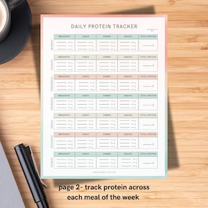 high protein meal tracker