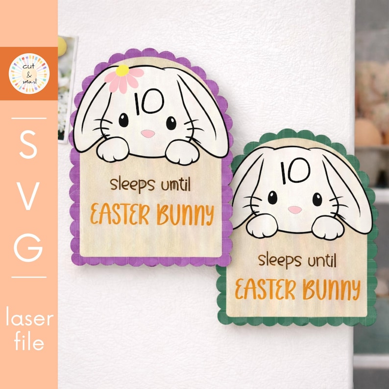 Easter Bunny Countdown SVG Bundle – Sleeps Until Easter Bunny ...