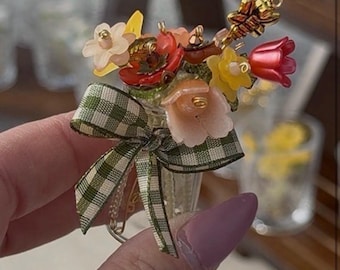 Beaded Flower Bouquet - Handmade