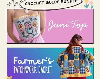 Artículos de tapicería para agricultores [PAQUETE de guía de crochet en PDF]