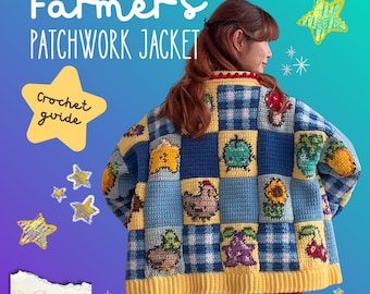 Chaqueta de patchwork campesina [GUÍA DE GANCHILLO EN PDF]