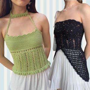 Top de crochê Clover + anquinhas de princesa [PADRÃO DE CROCHÊ EM PDF]