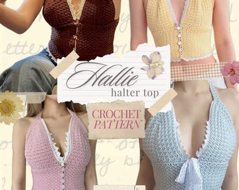 Top Halter Hallie [PATRÓN DE GANCHILLO PDF]