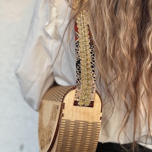 Cartera de madera, monedero de madera, bolso de madera, monedero hecho a mano, monedero cortado a láser, regalo único para ella, bolso de mano único, bolso de hombro, bolso hecho a mano