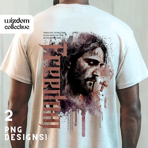 Man of God PNG Design - Christian Faith PNG for Shirt, Retro Religious PNG, Easter God Gift, Jesus Digital Download for Men